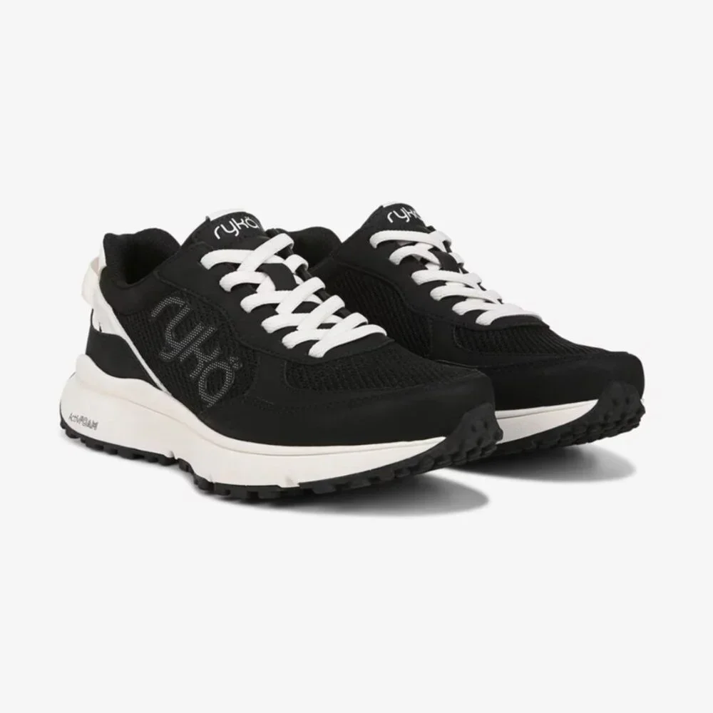 Ryka Made For Women Jog On Slip On Sneaker In Black (WIDE)